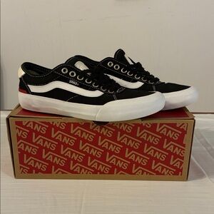 VANS Men’s/Women’s Chima Pro 2 (Canvas) Black/White Men’s 6.5/Women’s 8